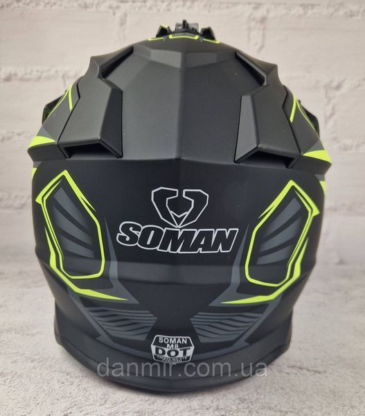 Мотошолом Ендуро SOMAN SM704S для мотокросу або квадроцикла + КОМПЛЕКТ у Подарунок (Окуляри, рукавиці, Балаклава) SM704S фото