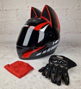 Мотошолом Мото Кото із вушками інтеграл (full face) SP-Sport YX305M YX305M фото