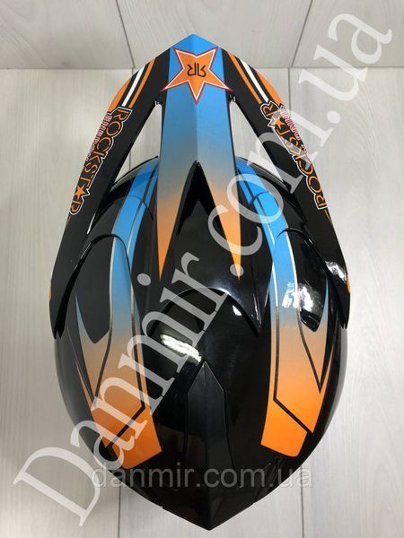 Мотошолом Ендуро Rockstar Н023Ѕ + КОМПЛЕКТ у Подарунок (Окуляри, Рукавички, Балаклава) Н023 фото