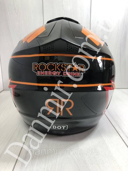 Мотошолом Ендуро Rockstar Н023Ѕ + КОМПЛЕКТ у Подарунок (Окуляри, Рукавички, Балаклава) Н023 фото