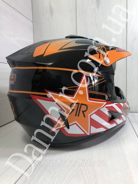 Мотошолом Ендуро Rockstar Н023Ѕ + КОМПЛЕКТ у Подарунок (Окуляри, Рукавички, Балаклава) Н023 фото