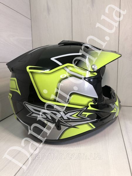 Мотошолом Ендуро Helmet Н010М + КОМПЛЕКТ у Подарунок (Окуляри, Рукавички, Балаклава) Н010S фото