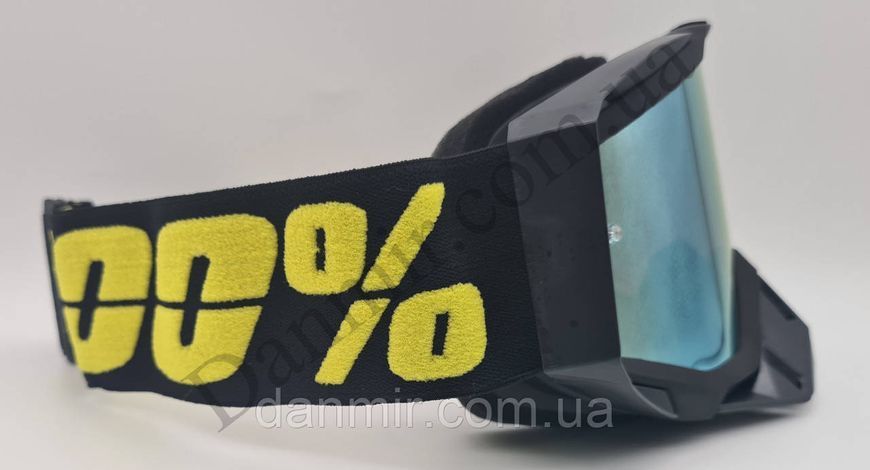 Кросові-ендуро окуляри (мотоокуляри) 100% MX GOGGLE MX009 для мото/вело/ATV Чорні MX009 фото