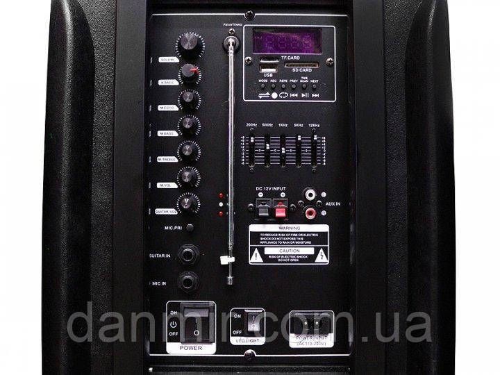 Колонка з акумулятором ZXX 7575/2x12"/ 300W/2 радіомікрофона/TMG ORIGINAL 7575 фото