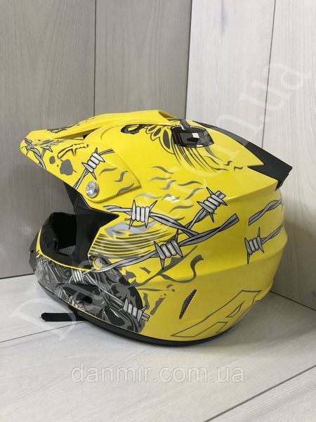 Мотошолом Ендуро Helmet Н027Ѕ + КОМПЛЕКТ у Подарунок (Окуляри, Рукавички, Балаклава) Н027 фото