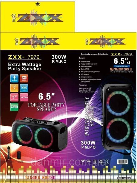 Портативна акустика з мікрофоном ZXX-7979 Колонка Караоке ZXX-7979 фото