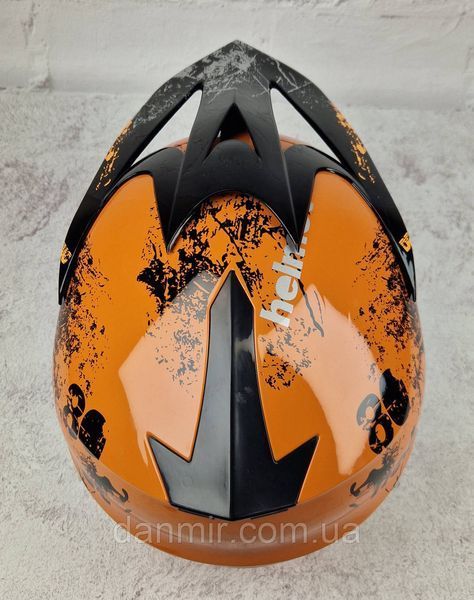 Мотошолом Ендуро Helmet Н003 + КОМПЛЕКТ у Подарунок (Окуляри, Рукавички, Балаклава) Розмір 55-56 см H003S фото