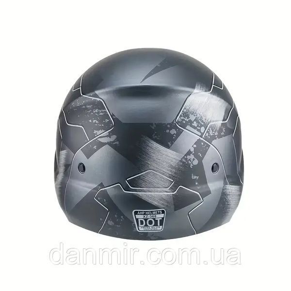 Мотошолом Exo Combat T804 Сірий мат DOT з темними окулярами трансформер, інтеграл для скутера/мотоцикла T804 фото