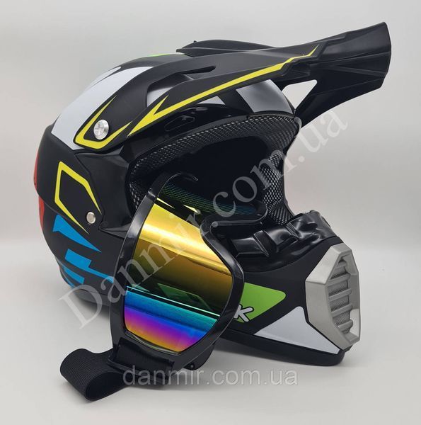 Мотошолом Ендуро H900XS для мотокросу або квадроцикла + КОМПЛЕКТ у Подарунок (Окуляри, Рукавички, Балаклава) H900XS  фото