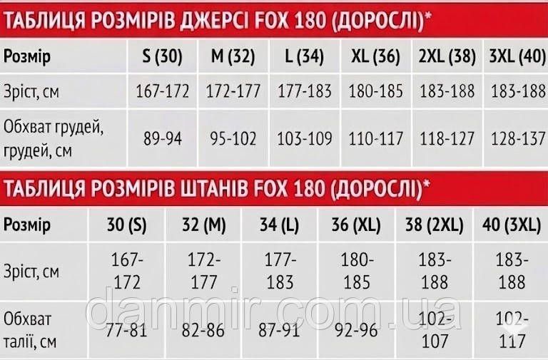 Професійний Мотокостюм Fox Racing 180 Trev J-052: Домінуй на бездоріжжі з комфортом J-052 S фото
